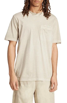 adidas Originals Trefoil Essential Pocket T-Shirt Putty Grey at Nordstrom,