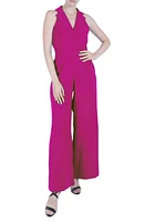 Julia Jordan Lapel Sleeveless Wide Leg Jumpsuit at Nordstrom,