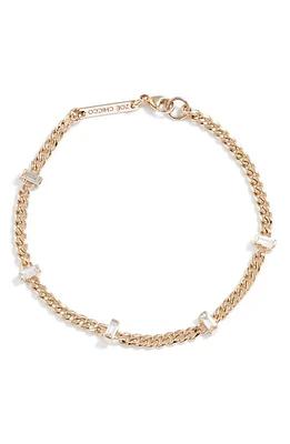 Zoë Chicco Baguette Diamond Chain Bracelet in 14K Yg at Nordstrom, Size 7