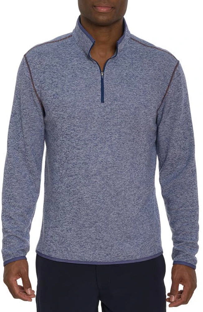 Robert Graham Cariso Heathered Quarter Zip Pullover at Nordstrom,