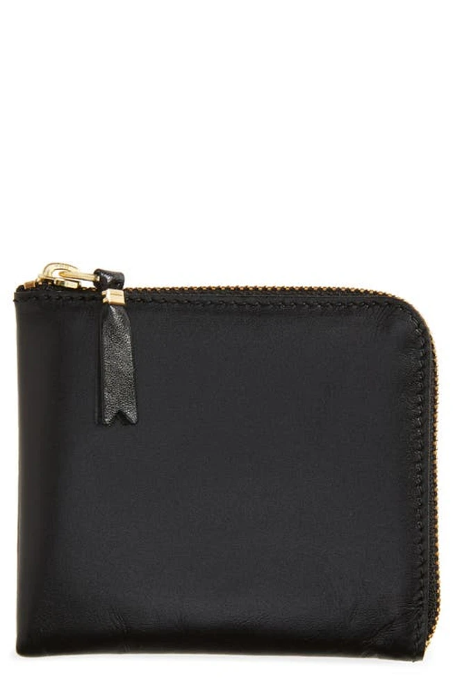 Comme des Garçons Wallets Classic Leather Half Zip Wallet in Black at Nordstrom