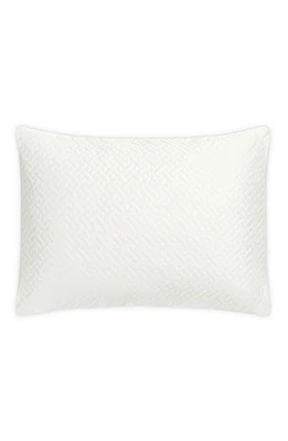 Matouk Basket Weave Cotton Sateen Boudoir Sham in Bone at Nordstrom