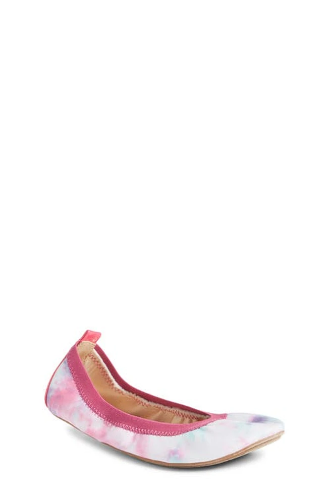 Yosi Samra Kids' Miss Samara Tie Dye Ballet Flat Pink Multi at Nordstrom, M