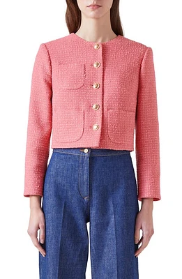 LK Bennett Allie Tweed Jacket Blush at Nordstrom, Us