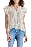 Steve Madden Bellamy Ruffle Eyelet Top Ivory at Nordstrom,