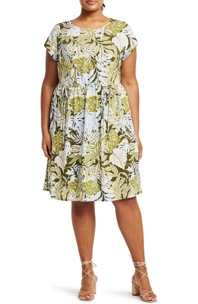 Estelle Elle Leaf Print Dress at Nordstrom,