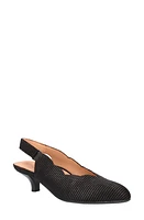 L'Amour des Pieds Hulda Kitten Heel Slingback Pump Black Raindrop at Nordstrom,