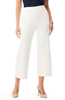 NIC+ZOE All Day High Waist Crop Wide Leg Jeans Paper White at Nordstrom,