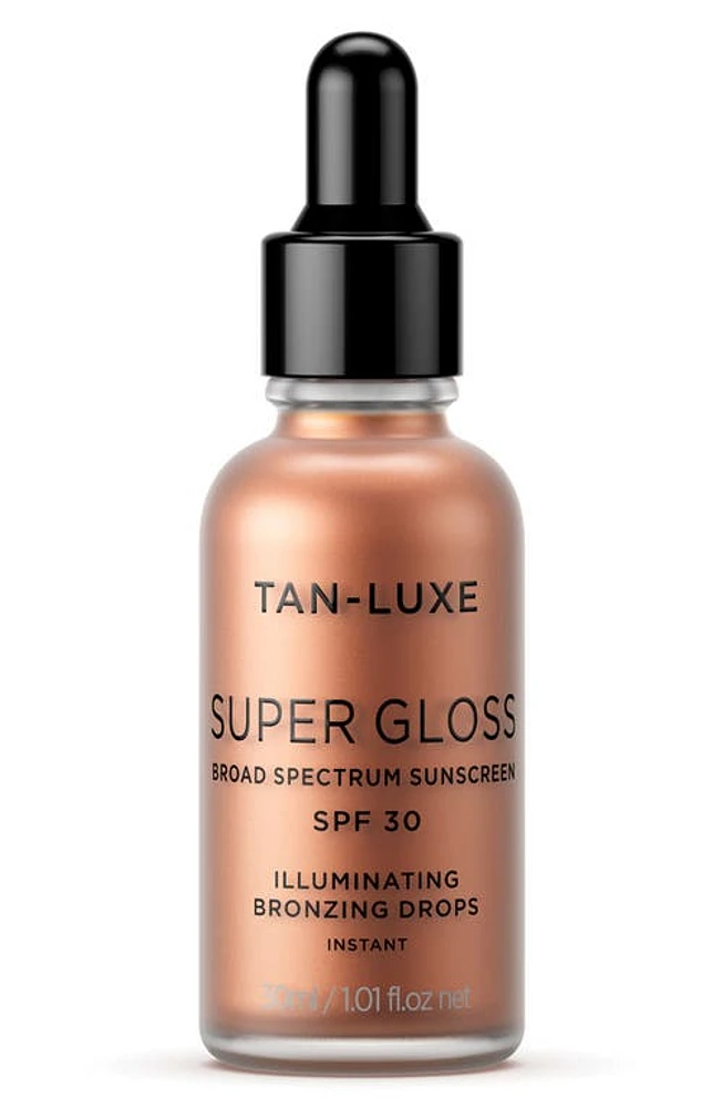 Tan-Luxe Tan-Lux Super Gloss Illuminating Bronzing Drops SPF 30 at Nordstrom, Size 1.01 Oz