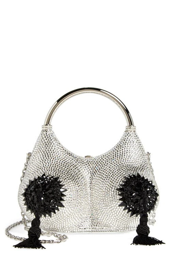 Judith Leiber Bust Pasties Crystal Embellished Top Handle Bag in Silver Rhine Multi at Nordstrom