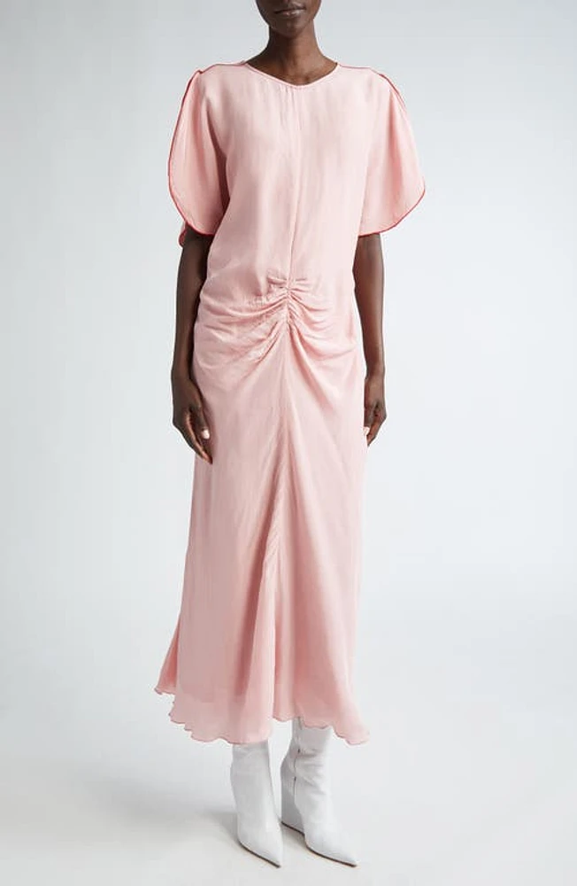 Victoria Beckham Tulip Sleeve Gathered Waist Dress in Orchid at Nordstrom, Size 2 Us