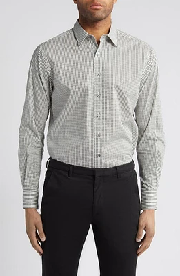 Rodd & Gunn Chatteron River Sports Fit Geo Print Cotton Button-Up Shirt Snow at Nordstrom,