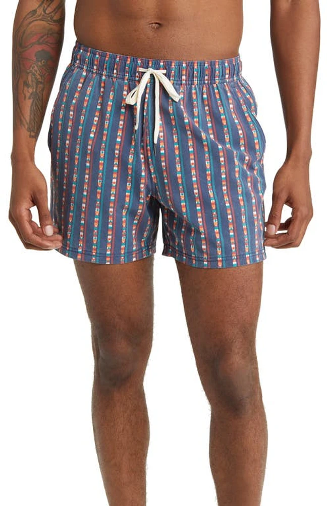 Fair Harbor The Bungalow Swim Trunks Sailing Stripe at Nordstrom,