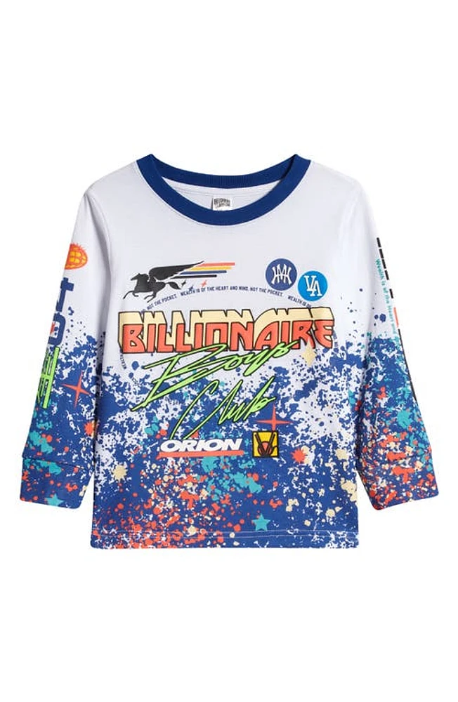 Billionaire Boys Club Kids' Pegasus Long Sleeve Graphic Cotton T-Shirt White at Nordstrom,