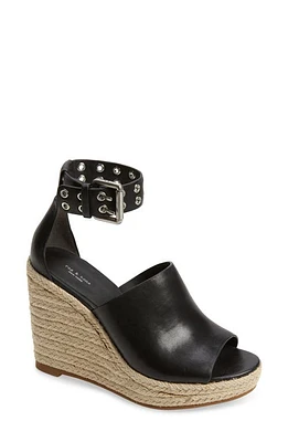 rag & bone Anteros Espadrille Wedge Sandal Black at Nordstrom,