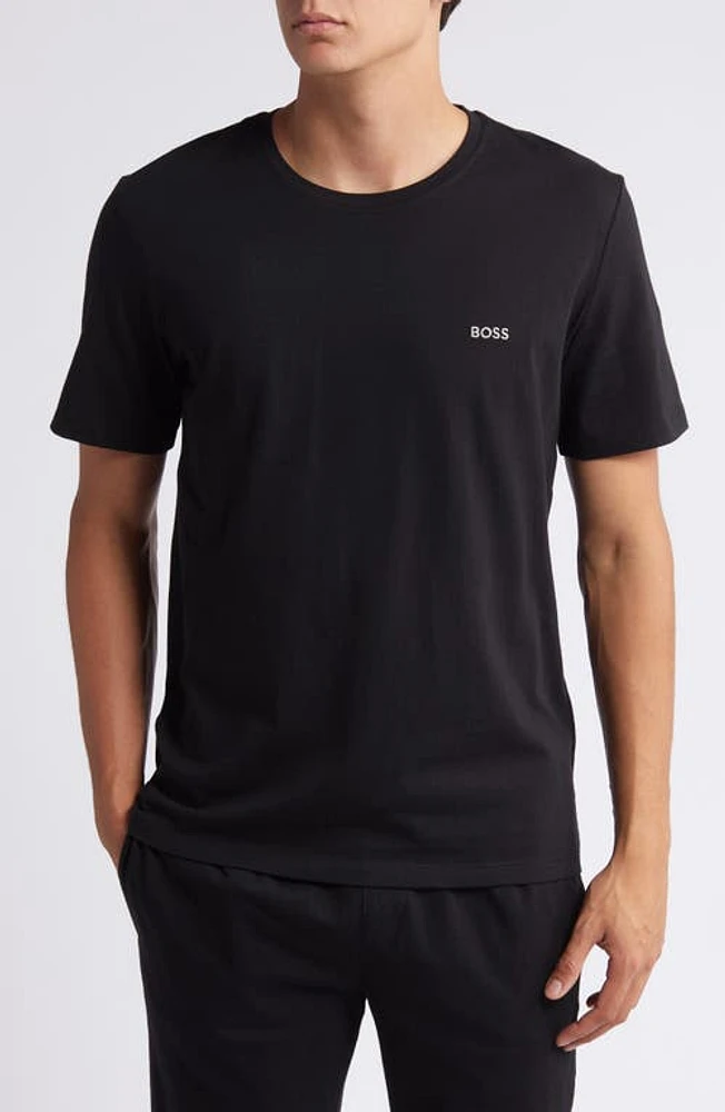 BOSS Mix Match Pajama T-Shirt Black at Nordstrom,