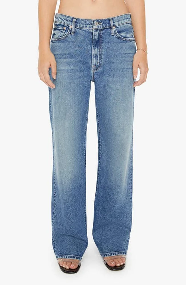 MOTHER The Lil' Dodger Sneak Wide Leg Jeans Strike A Pose at Nordstrom,