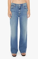 MOTHER The Lil' Dodger Sneak Wide Leg Jeans Strike A Pose at Nordstrom,