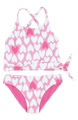 Feather 4 Arrow Kids' Oasis Tankini Reversible Two-Piece Swimsuit Prism Pink at Nordstrom,