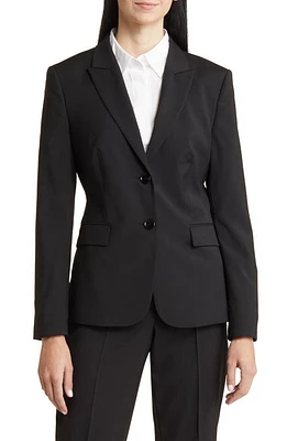 BOSS Juleah Virgin Wool Blazer Black at Nordstrom,