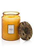 Voluspa Baltic Amber Large Embossed Glass Jar Candle at Nordstrom