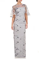 JS Collections Daphne Embroidered Sequin Column Gown at Nordstrom,