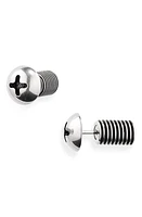 Balenciaga Garage Screw Earrings in Antique Silver at Nordstrom