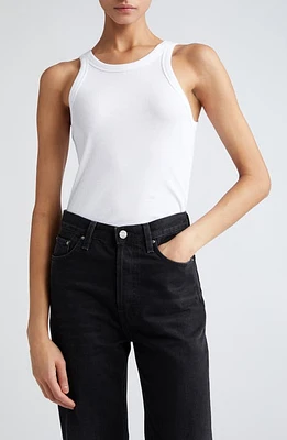 TOTEME Espera Rib Stretch Organic Cotton Tank at Nordstrom,