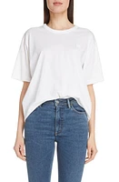 Acne Studios Face Patch T-Shirt Optic White at Nordstrom,