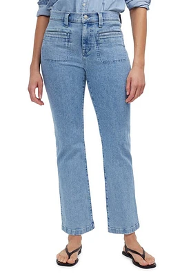 Madewell Mid Rise Kick Out Crop Jeans Penman Wash at Nordstrom,