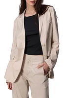 rag & bone Odessa Poplin Blazer Beige at Nordstrom,