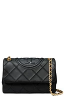 Tory Burch Fleming Soft Convertible Leather Shoulder Bag in Black at Nordstrom