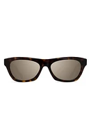 Givenchy 55mm Geometric Sunglasses in Dark Havana /Smoke Mirror at Nordstrom