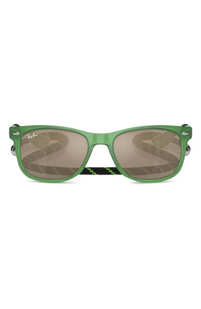 Ray-Ban Kids' Junior Wayfarer 47mm Square Sunglasses in Opal Green at Nordstrom