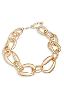 Open Edit Double Link Collar Necklace in Gold at Nordstrom