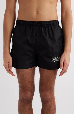 Givenchy Logo Swim Trunks Black at Nordstrom,