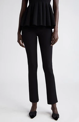 Altuzarra Sid Knit Ankle Kick Flare Pants Black at Nordstrom,