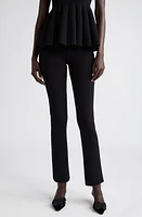 Altuzarra Sid Knit Ankle Kick Flare Pants Black at Nordstrom,