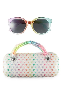 Capelli New York Kids' Rainbow Sunglasses & Heart Case Set in Pink Multi at Nordstrom