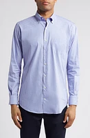 Peter Millar Winthrop Crown Lite Check Performance Button-Down Shirt at Nordstrom,