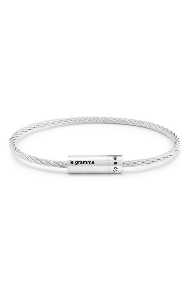 le gramme Men's 9G Polished Sterling Silver Cable Bracelet at Nordstrom, Cm