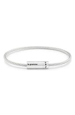 le gramme Men's 9G Polished Sterling Silver Cable Bracelet at Nordstrom, Cm