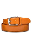 Bosca Roma Leather Belt in Saddle at Nordstrom, Size 34