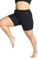 Nike Zenfy Gentle Support High Waist Bike Shorts Black/Black at Nordstrom,