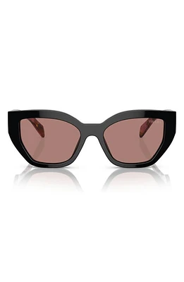 Prada 55mm Butterfly Sunglasses in Lite Brown at Nordstrom