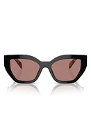 Prada 55mm Butterfly Sunglasses in Lite Brown at Nordstrom