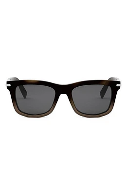 'DiorBlackSuit S11I 53mm Geometric Sunglasses in Havana/Other /Smoke at Nordstrom