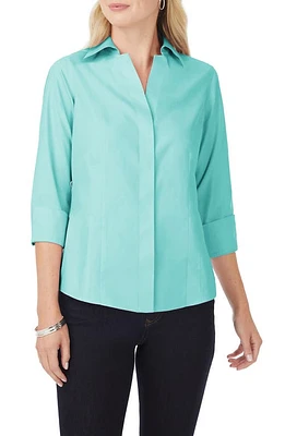 Foxcroft Taylor Fitted Non-Iron Shirt at Nordstrom,