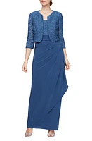 Alex Evenings Empire Waist Gown with Bolero Jacket at Nordstrom