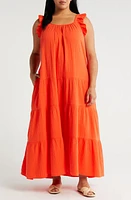 caslon(r) Ruffle Strap Maxi Dress at Nordstrom,